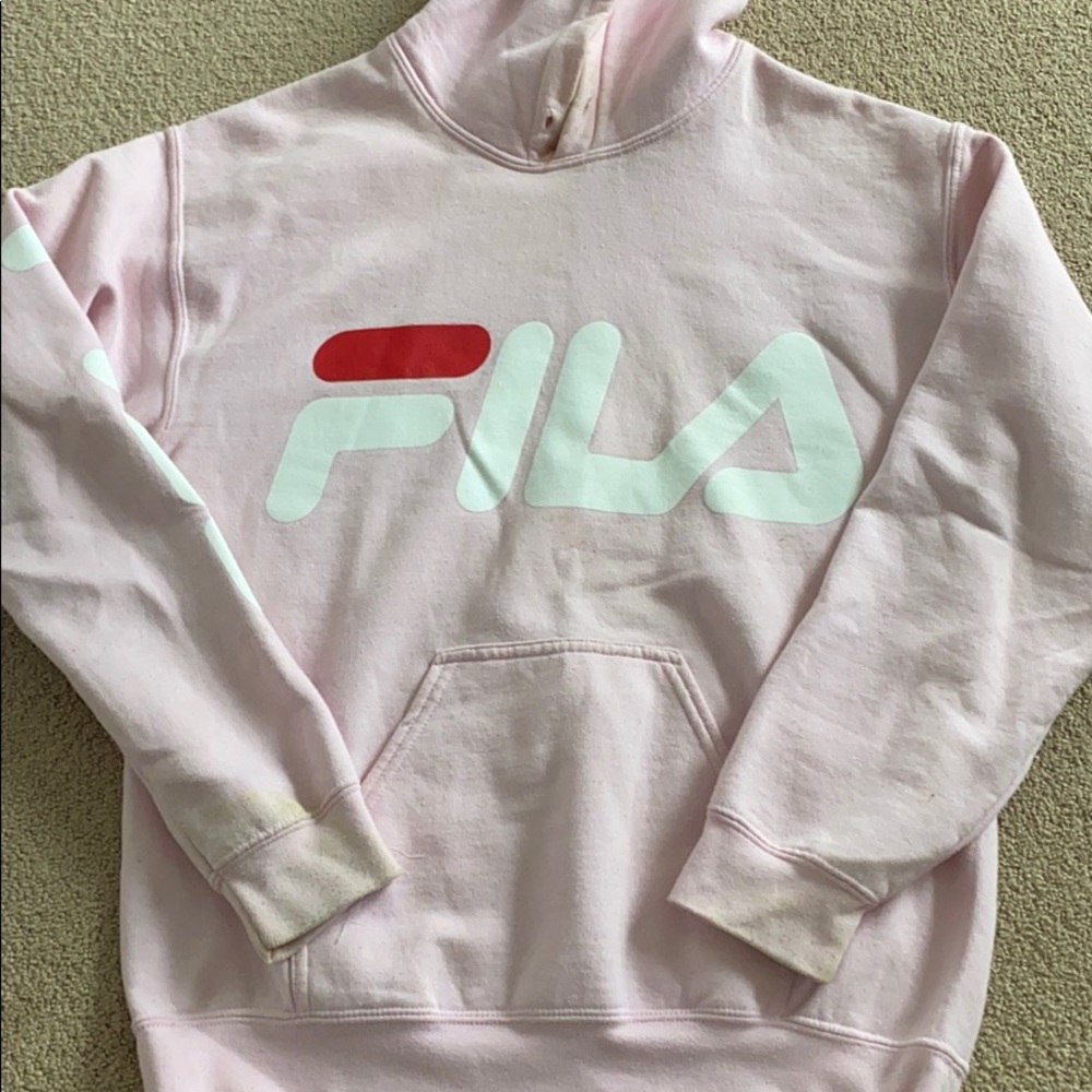 Light pink FILA sweatshirt/Hoodie